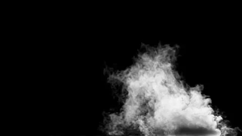 White Smoke Against The Light 4K Stock Footage 254398836