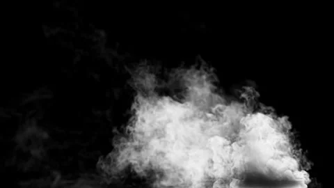 White Smoke Against The Light 4K Loop Stock Footage 255570312