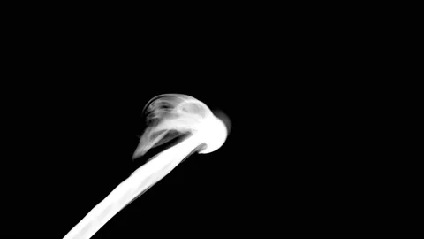 White smoke alpha channel Video stock 86404698