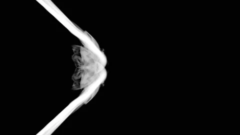 White smoke alpha channel Video stock 86494207