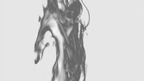 White smoke with Alpha Channel Stock Footage 237111851
