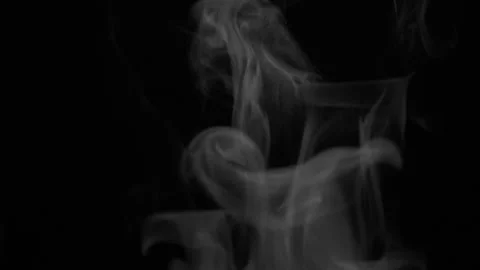White Smoke Alpha Channel Loop Transparent Overlay Element Stock Footage 334064954