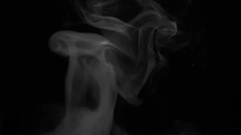 White Smoke Alpha Channel Loop Transparent Overlay Element Stock Footage 334065301