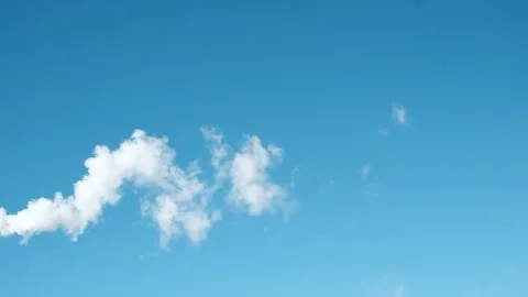 White smoke from , background of the blue sky Stock Footage 150912952