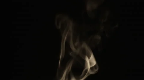 White Smoke with Black Backdrop Stock Footage 52764680
