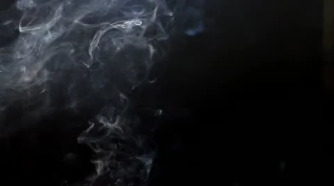White smoke on black backdrop high quality Stock Footage 11133833