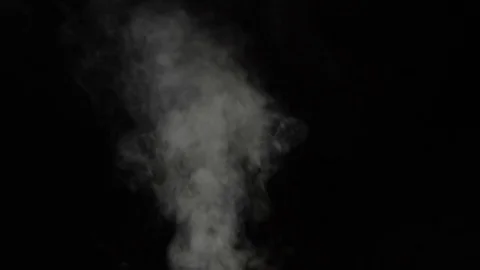 White smoke on black background 01 Stock Footage 83959537