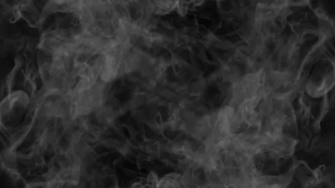 White smoke on a black background. Abstract background for titles. Black  Stock Footage 143324468