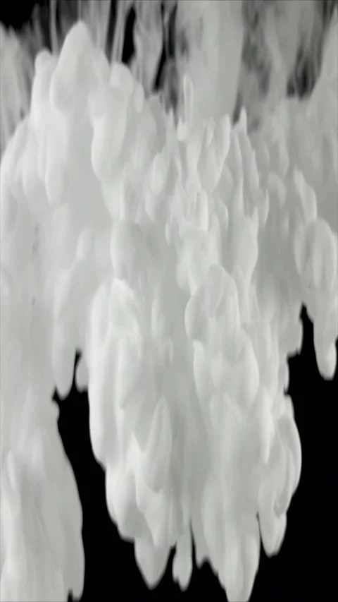 White smoke on black background. Abstract cinematic texture Vídeo Stock 339778414