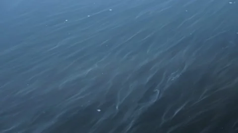 White smoke on a black background dark water. Stock Footage 209157435