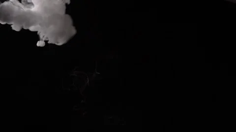 White smoke on a black background Stock Footage 119938890