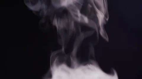 White smoke on a black background 스톡 동영상 126897965