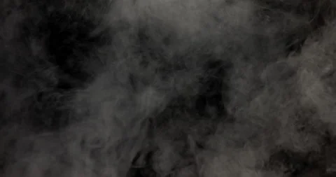 White Smoke On A Black Background Stock Footage 161490624