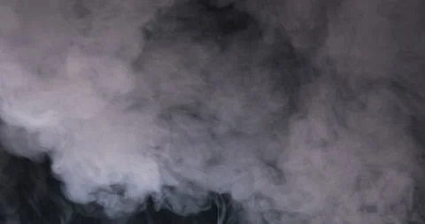 White smoke on black background Stock Footage 171416663