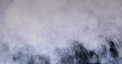 White smoke on black background Stock Footage 171416782