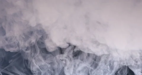 White smoke on black background Stock Footage 171417239