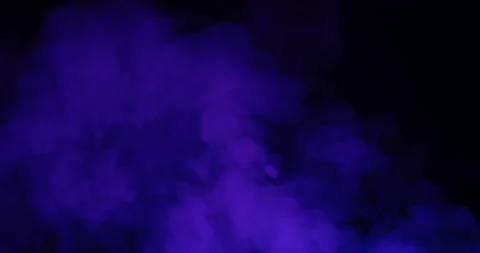White smoke on black background Stock Footage 171418054