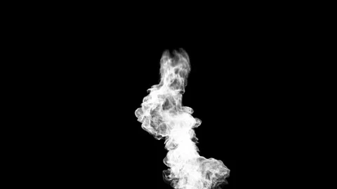 White smoke on a black background Stock-Footage 262300585