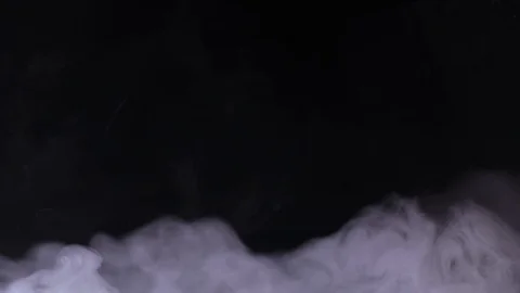 White smoke on a black background, grafic resources Vídeo Stock 119943559