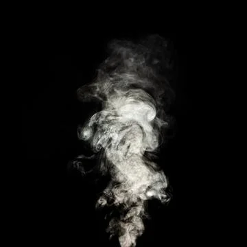 White smoke on a black background. Stock-Illustration