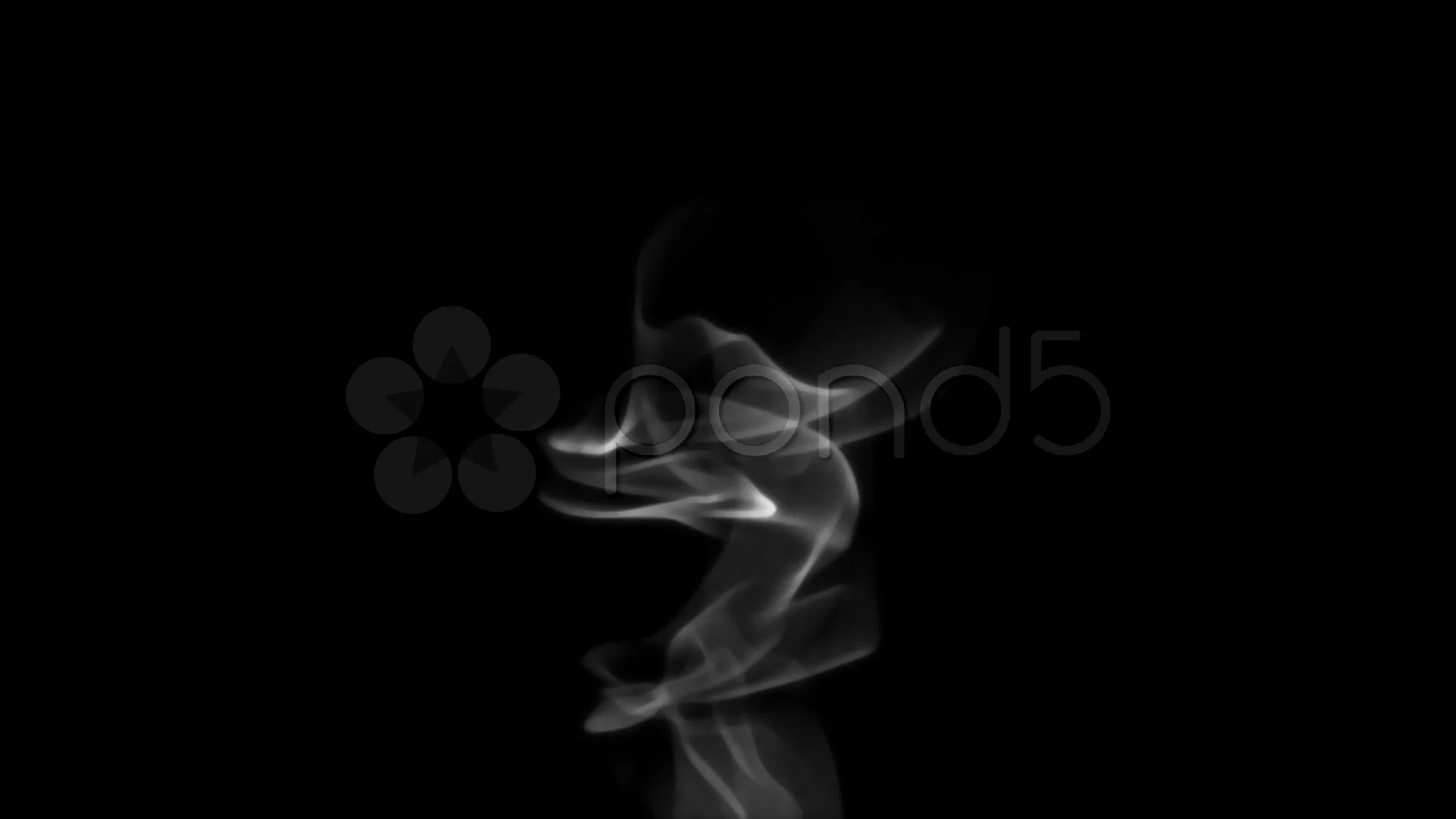 Dynamic Abstract Fog White Smoke Emanating From A Black Background