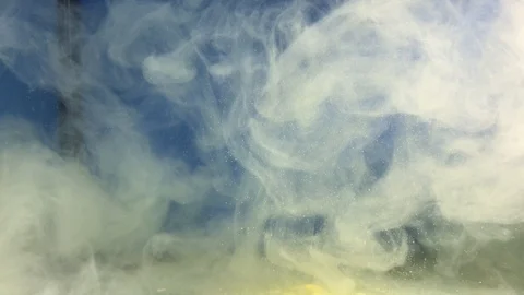 White smoke on a blue background 動画素材 119078612