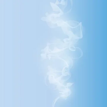 White smoke on a blue background vector Stock Illustration