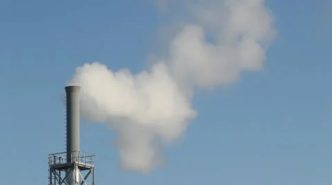 White smoke from a chimney Stock Footage 10803726