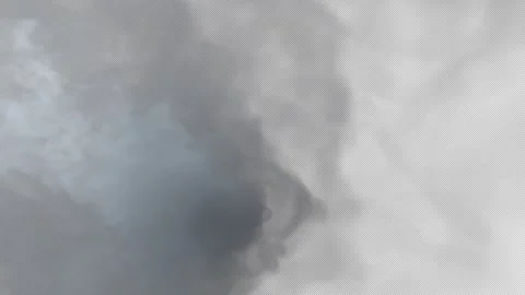 White Smoke Cloud Billowing on Black Background with Alpha Channel Stock Footage 348091415