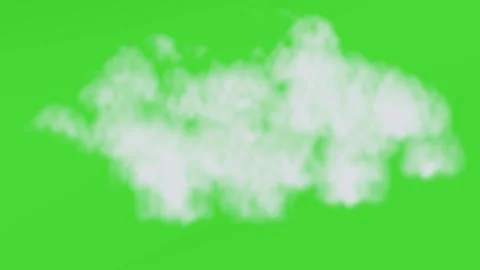 White Smoke Cloud Green Screen Overlay 库存影片 339822928