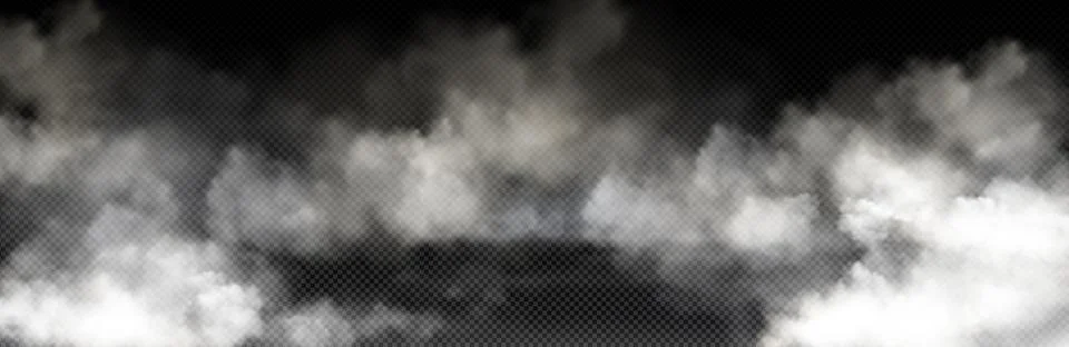 White smoke cloud with overlay effect Stock Illustration