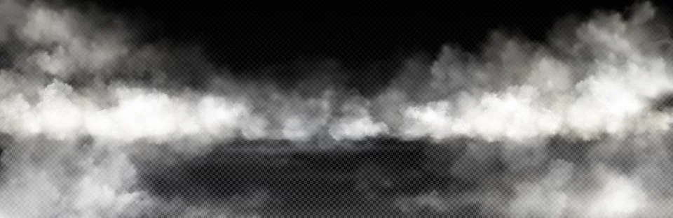 White smoke cloud with overlay effect Stock Illustration