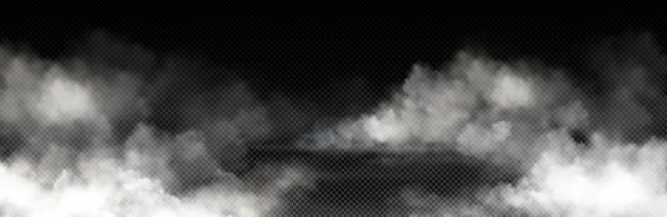 White smoke cloud with overlay effect Illustrazione stock