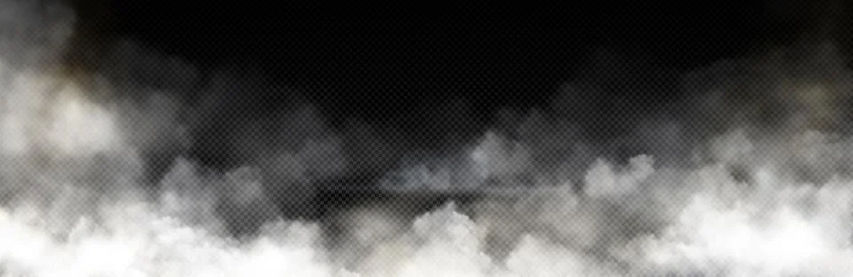 White smoke cloud with overlay effect Illustrazione stock