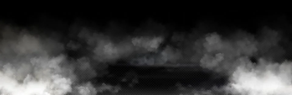 White smoke cloud with overlay effect Illustrazione stock