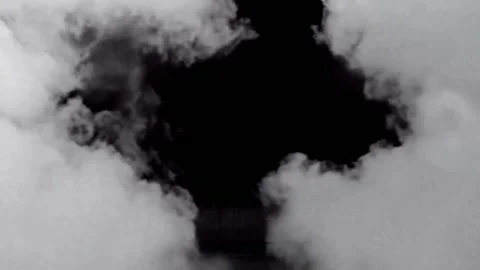 White Smoke Cloud Puff Steam Motion Effect Stock Footage 346500586