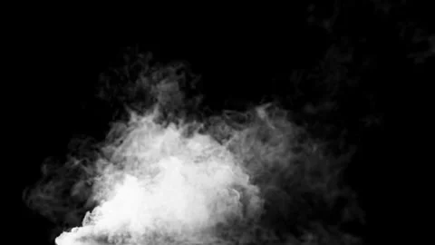 White Smoke Coming Forward 4K Loop Stock Footage 256013957