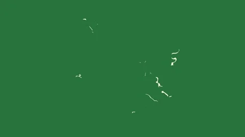 With white smoke coming out of it outline on screen this is spider figure Video stock 335985487