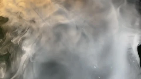 White smoke drifting in a pool with soft ripples and mist Stock Footage 312095755