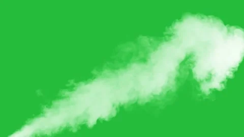White Smoke effect on green screen background. Stock Footage