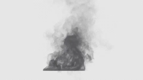 White Smoke Eruption Stock Footage 233334679