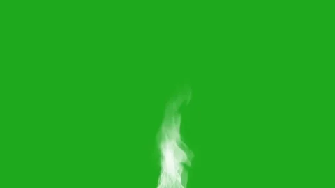 White smoke extraction from a candle on green screen background Stock Footage 277106985