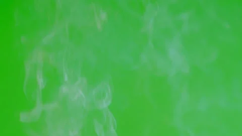 White smoke floating slow motion on green screen background 動画素材 221671427