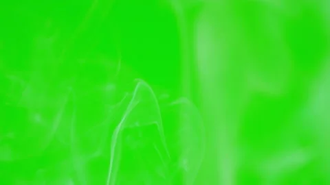 White smoke floating slow motion on green screen background 動画素材 221671992