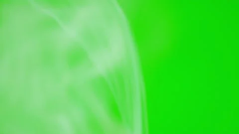 White smoke floating slow motion on green screen background 库存影片 221672061