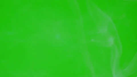 White smoke floating slow motion on green screen background Stock Footage 221673198