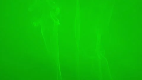 White smoke floating slow motion on green screen background Stock Footage 226806901