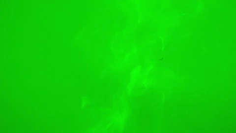 White smoke floating slow motion on green screen background 库存影片 226807010