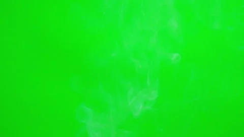 White smoke floating slow motion on green screen background 動画素材 226807633