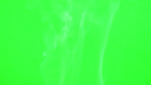 White smoke floating slow motion on green screen background Vídeos de archivo 226808165